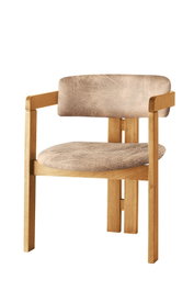 Hanah Home Silla de Roble y Beige